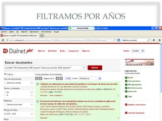 FILTRAMOS POR AÑOS
 