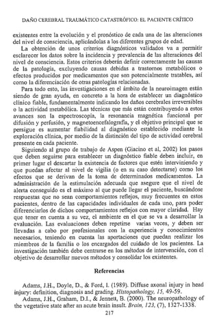 Lesión cerebral traumatica