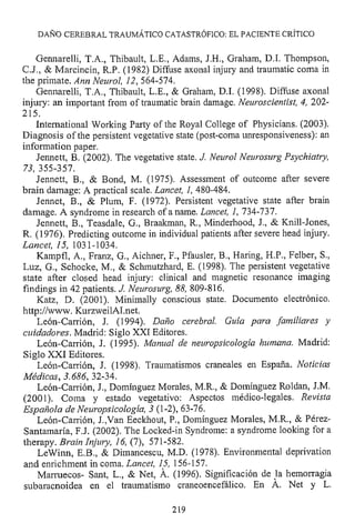 Lesión cerebral traumatica