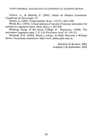 Lesión cerebral traumatica