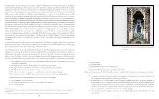 70 71
marchan después de una experiencia que no aparece negativa? Podíamos buscar muchas razones pero si nos fijamos
en las fechas de profesión que hemos puesto más arriba casi todas la religiosas que habían venido de Écija habían
profesado el mismo año o al máximo un año dos antes o después. Era lógico que aspirarán a vivir en un convento
donde se mantuviera de alguna manera estar relación como miembros que habían sido de la misma comunidad y de
edades muy parecidas. ¿Querían de verdad las monjas de Écija venir al convento de San Pedro? La primera que pide
marcharse, dos años después de su venida, era la que habiendo sido priora en Écija, quiere volver de nuevo al convento
donde habían estado hospedadas, y después de algunos años directamente marcha a la Utrera. La que verdaderamente
dirige este éxodo hacia Utrera es la Madre María del Valle Santos. El convento de Utrera se encontraba en una situación
bastante lamentable: la llegada de cuatro religiosas supuso un alivio importante pero la situación del monasterio.
Sin embargo no aportaron una solución definitiva para que a la muerte de sor María del Valle, el monasterio estaba
reducido su mínima expresión. Sólo la venida de cuatro religiosas del convento de Granada al frente de las cuales estaba
María Dolores Cambil, dio un cambio sustancial en la vida del monasterio. ¿Querían las monjas de Écija animar la
comunidad de Utrera? Si fuera esta la razón de la confluencia de cuatro de ellas en la comunidad de Utrera, puede
que no sea la hipótesis menos plausible. La comunidad de San Pedro nunca se opuso a estos traslados si no sólo en
una ocasión, pero que finalmente accedió también a ello: fue el caso de la Madre Delgado72
. El tono de esta solicitud
es bastante negativo respecto a la actitud de las monjas de Écija y a los motivos que adujeron para marcharse del
monasterio.
La venida de las monjas de Écija no aportó a este monasterio de San Pedro casi ninguna ayuda. Poco a poco fueron
desapareciendo del mismo y sólo quedaron aquellas que no aportaban a la comunidad nada más que su trabajo, que
ya era bastante, aunque una de ellas terminó ciega, como hemos dicho.
Con la desaparición de las monjas de Écija del monasterio de San Pedro podíamos pensar que sería cerrado este
capítulo, pero a continuación se abrió otro bastante más lamentable que el abandono de las personas. Comienzan a
reclamaciones73
de aquellos enseres que las monjas de Écija trajeron a San Pedro. Tenemos varias listas de ellos, que
difieren entre sí. La Madre Amarillo en una carta dirigida a las oficinas del obispado, requisitoria del mismo nos da
los enseres que habían aportado las monjas ecijanas. Las reclamaciones de las de Écija se sustanciaron en esta relación:
“1º. Una imagen de nuestra Sra. del Carmen con corona, centro, escapulario y correa de plata and con la
ropa que le corresponde.
2º. Una imagen de nuestra Sra. de los Dolores con todo lo que le pertenece.
3º. Un copon dorado conclusión de esmeraldas en la tapa que tiene unida al mismo.
4º. Un cáliz de plata con los escudos de la Orden.
5º. Un relicario de plata con su caja correspondiente para administrar a las religiosas.
6º. Un cuaderno de toma de hábito dos y profesiones del convento de los Remedios de Écija.
Además dicen que llevaron a ese convento de Osuna, pero no lo reclaman:
1º. Dos cajonerías, una de ellas nueva
2º. Un juego de albas bordadas de rey(?), y otras cuantas más inferiores.
3º. Tres capas pluviales.
72 A.M.C.O. Archivador 17, carpeta A, s/f. Se pide al Arzobispo de Sevilla que niegue el permiso del traslado a una de las religiosas
venidas de Écija.
73 A.M.C.O. Archivador 17, carpeta A, s/f. Reclamaciones hechas por las monjas venidas de Écija en 1852 y trasladadas a Utrera.
4º. Varias canillas.
5º. Un terno negro.
6º. Mesas nuevas de altar y otras menudencias.
Como verá V. Hay dos listas. La 1ª la reclaman, la 2ª no”.
Sobre estas reclamaciones, la Madre Amarillo contesta a la petición del obispado y pone los siguientes objetos:
“1º. La ymagen de nuestra Señora que trajeron las religiosas es la misma que se colocó en la iglesia en el
altar costeado por esta comunidad y limosna de los fieles.
2º. Es cierto que trajo la dicha imagen cetro, el correa y escapulario de plata, la corona comprada al
peso después de estar las religiosas en este convento, pero con intereses de cosas que imaginaron de
su iglesia, pero (escrito sobre: mas) la correa, centro y escapulario es el mismo que tenía la sagrada
imagen se ve son bastante antiguas dichas alhajas, su valor, de la corona es de mil reales y la correa,
centro y escapulario es a dieciséis onzas con tres cuartillas de plata.
3º. No es fácil quitar dicha imagen y sustituirla con la antigua porque estaba vieja derruida y se le dio
otro destino.
Nuestra Señora del Carmen, retablo mayor de la iglesia de
San Pedro.
 