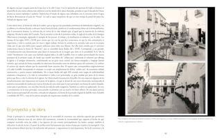 92 93
de alguna casa que ocupa­ra parte de lo que hoy es la calle Cristo. Con la operación de apertura de lcalle se favorece el
desarrollo de una trama urbana más coherente con los ideales de la época ilustrada, periodo en que el ducado de Osuna
alcanza su mayor esplendor y poderío. Todavía hoy el tejado de al­guna casa colindante con el convento vierte el agua
de lluvia directamente al patio de “Petare”, lo cual es signo inequívoco de que en otro tiempo la pared del patio fue
fachada de algunas casas.
Como decía antes, la forma de vida de la orden, que se rige por los postulados primitivos de lafundación original y no
se adhiere a la reforma llevada a cabo por Santa Teresa de Jesús, podría ser el condicionante básico de la forma definitiva
que el monasterio alcanza. La reforma iba en contra de la vida relajada que, al igual que la mayoría de las órdenes
religiosas, llevaba la orden del Carmelo. Tras la escisión en dos de la primitiva orden, la regla de la orden de la Antigua
Observancia con­templa, siguiendo el ejemplo de los ascetas, el trabajo y la meditación en solitario y en la celda. Las
monjas de los siglos XVII y XVIII poco tienen que ver con las que hoy conocemos, en que la vida comunita­ria es
importante, y sólo se reunían para los rezos y algún trabajo. Incluso la comida se la cocinaba cada una en su propia
celda, por lo que ésta debía tener espacio suficiente para todas esas labores. Por ello tiene sentido que el convento
evolucionara hacia la forma de “beaterio”, que se consolidó hacia finales del s XVIII. Corresponde a ese periodo
la transformación más determinante para dotar al monasterio de la imagen que tiene en la actualidad: Se le “dio la
vuelta” literalmente a las casas cuya fachada original daba a la calle Gordillo. Esto se realizó aprovechando los muros
portantes de la primera crujía, de modo que resultó una hilera de “celdas-casa’’ enfrentada al volumen que alberga
la iglesia y el antiguo dormitorio, conformando así un gran vacío central con forma triangular y lenguaje formal
unitario, que articula de forma aceptable las relaciones funcionales entre las distintas partes del convento y le confiere
el carácter de espacio urbano que ha mantenido hasta nuestros días. El espacio que correspondiera originariamente
a la calle Gordillo, incorporada al conjunto, se ocupó con ampliaciones de dichas “celdas-casa” de escasísima calidad
constructiva, y patios traseros individuales. No es hasta finales del siglo XIX cuando estos rasgos de individualidad
empiezan a desaparecer y la vida en comunidad es vuelta a ser potenciada, en gran medida por parte de la misma
priora que lleva a cabo la reforma de la iglesia, Sor María Josefa Encarnación Amarillo. De esta etapa son algunas de las
transformaciones más importantes de la parte de la iglesia, a la que se dotará de una nueva fisonomía, sustituyendo el
primitivo artesonado de madera por nuevas bóvedas de yeso tanto para la nave principal, con forma de cañón rebajado,
como para el presbiterio, con una falsa bóveda nervada de estilo neogótico. También se realizó un apilastrado de yeso
y cornisamento en la nave principal, cuyas paredes se pintaron con un motivo de falsos sillares. De esta época parecía
datar la puerta principal del convento, colocada sin adaptarse a la forma de la portada original de ladrillo visto, fechable
a mediados del XVI, y uno de los pocos ejemplos de arquitectura mudéjar de la ciudad.
El proyecto y la obra
Desde el principio la comunidad hizo hincapié en la necesidad de encontrar una solución espacial que per­mitiera
articular las distintas áreas de uso dentro del monasterio, evitando la incomodidad que suponía el he­cho de que
cualquier recorrido entre las celdas y los espacios de uso común (principalmente los baños, aunque también el
refectorio, la sala de recreo, y la parte de arriba) tenía forzosamente que incluir el paso por el patio a la intemperie. Una
de las primeras labo­res previas a la realización del proyecto, y seguramen­te la más importante, fue la de convencer a la
Dos imágenes del patio principal en torno a 1970. Este espacio es al que tradicionalmente se ha otorgado de forma errónea un
carácter originariamente urbano.
 