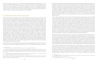 166 167
de origen genovés y afincado en Osuna desde 1688, apareciera como testigo de Jerónimo Balbás podría indicar que no
solo existió la influencia de una obra que sirvió de fuente de inspiración a los ensambladores, tallistas y escultores activos
establecidos en la villa, sino que se produjo también cierta relación de amistad entre ambos. Tal vez este dato ponga de
manifiesto una realidad que nos oculta la documentación, la de una hipotética colaboración de Seba con el gran maestro
en el retablo de los agustinos, posiblemente en los trabajos de instalación. En la villa ducal de los Girones debieron utilizar
el estípite otros entalladores, en su mayoría foráneos, que se tienen documentados hacia la segunda década del siglo, como
José Hormigo (1723), José de Villena (1728), Sebastián de Monte (1728), Francisco López (1723 y 1728), y a partir
del último tercio Baltasar Hidalgo (1761) y el tallista local Juan Guerra (1761, 1762, 1765). Aunque de la mayoría se
desconoce su procedencia, sabemos que Francisco López trabajaba en la provincia de Cádiz, donde fue el encargado de
difundir el estípite21
.
Tanto el retablo de San Elías como el de Santa Teresa de Jesús del monasterio carmelita continúan la línea desarrollada
a raíz de la ejecución del retablo mayor de la iglesia de San Agustín, donde el estípite aparece por primera vez como
elemento estructurador de la obra. El primero, que se encuentra situado en el muro de la Epístola hacia el altar mayor,
es un retablo de arcosolio que debió realizarse hacía el segundo cuarto del siglo XVIII. Está compuesto por un sotobanco
de mármol rojo y blanco, pequeño banco y un único cuerpo con sendos estípites que flanquean la hornacina central que
se realza con un pabellón en la parte superior y fingidos cortinajes laterales. Este recurso decorativo de corte teatral tiene
su parangón, aunque más elaborado y menos esquemático, en el camarín del retablo mayor de la ermita de San Arcadio,
obra consagrada al patrón de Osuna que el profesor Francisco Herrera sitúa hacía 173022
. También lo encontramos en
los retablos de San José con el Niño y San Antonio con El Niño de la iglesia parroquial de Consolación. En su interior
se encuentra la imagen del profeta carmelita San Elías, que no fue concebida para este retablo, ya que sus dimensiones
demandan una hornacina bastante mayor. Otro elemento discordante en este retablo es el escudo del Carmen descalzo
que aparece en el penacho del ático semicircular. No habría que descartar que en su origen la escultura de Santa Teresa de
Jesús estuviera vinculada a este retablo, lo que justificaría la presencia del escudo carmelita descalzo.
El retablo de Santa Teresa de Jesús se encuentra en el mismo muro pero más próximo al coro. Tiene planta recta y se
compone de un sotobanco de mármol rojo y blanco, y pequeño banco con sagrario que da paso a un único cuerpo, en el
que se encuentra una hornacina cerrada con cristal y flanqueada por dos estípites, sobre el que se asienta un entablamento,
de cornisa quebrada, rematado en los extremos por dos jarras con flores y en el centro por un escudo nobiliario escoltado
por dos alabarderos. Su ejecución cabría situarla hacia el segundo cuarto del siglo XVIII. Actualmente en su interior se
venera la imagen de San José con el Niño en brazos, que fue reubicada cuando hace no muchos años la escultura de la
Santa avulense que allí se encontraba pasó al retablo mayor. La imagen del patriarca se encontraba antes de su realojo en el
retablo instalado justo enfrente del actual, donde encontramos ahora el grupo escultórico moderno de la Sagrada Familia.
Pese a que resulta inevitable la presencia de la Santa Doctora en un cenobio carmelita, en esta ocasión es posible que se
deba a otra motivación más, la de ser uno de los antepasados más ilustres de la familia de los Cepeda. El escudo de armas
que corona este retablo es el mismo que aparece rematando el retablo mayor y encontramos en uno de los laterales de
la capilla mayor de la iglesia conventual de Santa Clara. Fue don José de Cepeda y Toro, uno de los primógenitos de
la familia más activo en Osuna en cuanto al patrocinio de obras de arte como cauce de publicitación de su imagen y
propaganda familiar, quien había obtenido el 29 de octubre de 1754 la donación en propiedad de la capilla mayor del
21 ROMERO TORRES, José Luis y MORENO DE SOTO, Pedro Jaime: “Una cuestión de estética barroca en Osuna”, Cuadernos de los
Amigos de los Museos de Osuna, nº 12 (2010), pp. 79 y 82.
22 HERRERA GARCÍA, Francisco J.: “Osuna y su protagonismo...”, p. 65.
En los años sucesivos se documentan una serie de pagos en aumento del patrimonio de la Congregación. En 1765 se
doraron los candelabros del altar de ánimas, por un montante de 120 reales. Debieron transcurrir algunos años para
que asistamos a un nuevo impulso. En 1789 se adquirió un crucifijo por catorce reales, y sus potencias de plata y un
sudario, por once reales respectivamente; además de una campanilla por dos reales; y unos candelabros de metal que
costaron cuarenta y dos reales. Dos años más tarde se documenta el pago de 24 reales por la realización del Niño “que
se pone en el Altar”, y otro de ocho reales a un pintor por retocar el crucifijo17
.
Los retablos de San Elías y Santa Teresa de Jesús
De los cuatro retablos restantes situados en los muros laterales de la iglesia, solo dos, el de San Elías y el de Santa Teresa
de Jesús, muestran cierta homogeneidad estilística. Ambos incorporan como componente estructural el estípite. Este
elemento comenzó a utilizarlo en la Corte madrileña de finales del siglo XVII el arquitecto Pedro de Ribera, como
soporte constructivo en sustitución de la columna salomónica. Estaba formado básicamente por una pirámide truncada
invertida, que evolucionó en combinación con otras formas geométricas y molduras hacia un soporte complejo de perfiles
mixtilíneos. El movimiento que aportaba la columna salomónica dio paso a un elemento cuyo efecto inestable hizo que
en ocasiones llegara incluso a perder su original sentido estructural para convertirse en una simple pieza decorativa. La
estructura del retablo mantuvo la división de calles y cuerpos, aunque el estípite y la decoración fueron ocultándola
progresivamente hasta quedar inmersa en un mundo de formas curvas y una exuberante decoración, que se enriqueció con
ornamentación vegetal y cortinajes, que reforzaban el carácter teatral de la obra, y ángeles suspendidos que proliferaban
por todo el conjunto. Dos arquitectos procedentes de Madrid introdujeron el estípite en Andalucía. Uno fue Felipe de
Unzurrúnzaga, que lo utilizó por primera vez con carácter estructural en el baldaquino de la Virgen de la Victoria en
Málaga (1699); y el otro Jerónimo de Balbás. Este último lo usó de forma monumental en el retablo mayor de la iglesia
del Sagrario de Sevilla (1704), obra que influyó principalmente en el desarrollo posterior del retablo en Andalucía.
Años después Balbás se trasladó a México, donde difundió este tipo de soporte y de retablo. Precisamente los agustinos
de Osuna encargaron en 1709 el retablo mayor de su iglesia de Nuestra Señora de la Esperanza al arquitecto Jerónimo
Balbás, que tres años después otorgaba carta de pago de 4.000 reales a cuenta del precio final18
. Balbás había firmado la
obligación en Sevilla en el año 1709 y el 7 de enero del año siguiente rubricó otro documento en Osuna, en el que aparece
como testigo el artista Francisco María de Seba19
.
En Osuna el estípite sería utilizado y difundido precisamente por este retablista durante el primer cuarto del Setecientos,
hasta su muerte, acaecida con anterioridad al 25 de febrero de 172820
. Como ya apuntamos en otro lugar, que este artista,
17 A.M.C.O. LIBRO DE LA CONGREGACION DE los hermanos de las Animas Benditas del Purgatorio..., s/f.
18 GÓMEZ PIÑOL, Emilio: “Entre la norma y la fantasía: la obra de Jerónimo Balbás en España y México”, Temas de estética y arte, II,
Sevilla, 1988, p. 112; CARO QUESADA, Mª Salud: Fuentes para la Historia del Arte Andaluz. Noticias de Escultura (1700-1720), Sevilla, 1992,
pp. 21-22; CUEVAS SARRIA, Beatriz y MORENO ORTEGA, Rosario: La Iglesia del Convento de San Agustín de Osuna, Osuna, 2006, pp.
122 y 221-224.
19 CUEVAS SARRIA, Beatriz y MORENO ORTEGA, Rosario: La Iglesia del Convento de San Agustín…, p. 122; “El retablo del Cristo de
la Pax”, Apuntes 2. Apuntes y Documentos para una Historia de Osuna, nº 5 (2007), p. 116.
20 MORENO ORTEGA, Rosario: “Francisco María de Ceiba, maestro retablista de Osuna”, Semana Santa en Osuna, Osuna, 1998;
ampliado en “Francisco María de Ceiba, maestro retablista de Osuna”, Actas del I Congreso Internacional sobre Patrimonio, desarrollo rural y
Turismo en el siglo XXI, v. I, Sevilla, 2004, pp. 57-65.
 