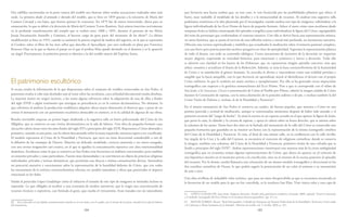 184 185
que favorecía una faceta realista que, en este caso, se veía favorecida por las posibilidades plásticas que ofrece el
barro, muy maleable al modelado de los detalles y a la minuciosidad de recursos. Al analizar esta sugestiva talla
podríamos remitirnos a la idea planteada por el investigador cuando analiza este tipo de imágenes, refiriéndose a la
figura individualizada de los Ecce Homo de barro de pequeño formato. Aduce el autor cómo estas esculturas desde
temprana fecha se habían emancipado del episodio evangélico para individualizar la figura del Cristo, segregándolo
del resto de personajes que conformaban el contexto narativo. Con ello se derivó hacia una representación mística,
no tanto histórica, que se ponía al servicio de una reflexión teórica y moral más profunda, no meramente narrativa.
Ofrecían una version espiritualizada y simbólica que actualizaba la meditación sobre el misterio pasional completo,
con una breve pero precisa punción ascético-purgativa en clave de ejemplaridad. Suponían la representación plástica
de todo el drama, con todo su contenido idelógico. Como mecanismo de incentivo de la devoción no requerían
mayor alegoría, respetando su veracidad historica, para emocionar y conmover y mover a devoción. Todo ello
se advierte con claridad en los bustos de las Dolorosas, que no representan ningún episodio concreto, sino que
aislan, resumen y actualizan el drama de la Redención. Además, se unía la baza contrarreformista de la humanidad
de Cristo y su asimilación al género humano. Se acercaba lo divino y trascendente como una realidad próxima y
tangible que la hacía asequible, con lo que favorecía un aprendizaje moral al identificarse el devoto con el propio
Cristo sufriente, lo que le confería un matiz ascético y ejemplarizante. Por ello se ha generado cierta imprecisión
iconográfica con respecto a la genérica nomenclatura del Ecce Homo. Pese a que se corresponde con el relato de
San Juan, a la Ostentatio Christi o presentación de Cristo al Pueblo por Pilatos, admite la imagen aislada de Cristo
durante la Coronación de espinas, con la única distinción de la posición sedente o de pie, o incluso también la del
Cristo Varón de Dolores e, incluso, la de la Humildad y Paciencia61
.
En el mismo monasterio de San Pedro se conserva un cuadro, de factura popular, que muestra a Cristo en una
postura parecida y actitud de meditación, aunque se contextualiza momentos después de haber sido azotado y el
posterior escarnio del “juego de burlas”. Se sitúa la escena en un espacio cerrado en el que aparece la figura de Jesús,
que porta la caña, la clámide y la corona de espinas, y apoya la cabeza sobre su brazo derecho, que se asienta sobre
la columna de los azotes. Hasta hace dos años en la fachada del monasterio de la calle del Cristo se conservaba una
pequeña hornacina que guardaba en su interior un lienzo con la representación de la misma iconografía cristífera
del Cristo de la Humildad y Paciencia. Es más, al final de esta misma calle, en la confluencia con la calle Sevilla,
Sor ángela de la Cruz y la calle del Carmen, se encuentra el convento de religiosos carmelitas, donde se conserva
la imagen, también con columna, del Cristo de la Humildad y Paciencia, primitivo titular de una cofradía que se
fundó a principios del siglo XVII62
. Ambas representaciones constituyen una muestra más de la cierta ambigüedad
iconográfica que en ocasiones tenían algunas representaciones de Cristo, que ahora no aparece en el contexto de
una hipotética oración en el momento previo a la crucificción, sino en el entorno de la escena posterior al episodio
del escarnio. Por lo demás, resulta llamativa esta reiteración de un mismo modelo iconográfico y devocional en los
dos cenobios carmelitas de Osuna, lo que podría sugerir la potenciación de un culto al unísono o su transmisión
de uno a otro.
Una obra sevillana de indudable valor artístico, que pasa un tanto desapercibida ya que se encuentra encastrada en
la hornacina de un retablo para la que no fue concebida, es la escultura San Elías. Viste túnica talar y una capa de
61 LÓPEZ GUADALUPE, Juan Jesús: Imágenes elocuentes. Estudio sobre patrimonio escultórico, Granada, 2008, capítulo “Entre la narración
y el símbolo. Iconografía del Ecce Homo en la escultura barroca granadina”, pp. 47 y ss.
62 PASTOR TORRES, Álvaro: “Real Hermandad y Cofradía de Nazarenos de Nuestro Padre Jesús de la Humildad y Paciencia, Cristo atado
a la Columna y María Santísima de la Soledad”, Misterios de Sevilla, vol. V, Sevilla, 2003, p. 167.
Dos tablillas encontradas en la parte trasera del retablo nos ilustran sobre sendas actuaciones realizadas años más
tarde. La primera alude al pintado y dorado del retablo, que se hizo en 1859 gracias a la iniciativa de María del
Carmen Carvajal y sus hijos, que fueron quienes lo costearon. En 1879 fue de nuevo intervenido, ahora para su
restauración, lo que se debió a la devoción de María del Carmen Torres Ramírez. Está señora intervino activamente
en la profunda transformación del templo que se realizó entre 1888 y 1891, durante el priorato de sor María
Joseja Encarnación Amarillo y Giménez, al hacerse cargo de gran parte del montante de las obras60
. La última
modificación se hizo en 1955, cuando se sustituyó la puerta original de madera del sagrario, en la que se representa
al Cordero sobre el libro de los siete sellos que describe el Apocalipsis, por otra realizada en plata por Francisco
Roncero Díaz en la que se ilustra el pasaje en el que el profeta Elías quedó dormido en el desierto y se le apareció
un ángel. Precisamente, la primitiva puerta es identica a la del retablo mayor del Espíritu Santo.
El patrimonio escultórico
Si escasa resulta la información de la que disponemos sobre el conjunto de retablos conservados en San Pedro, el
panorama resulta si cabe más desolador aún al tratar sobre las esculturas, cuya orfandad documental resulta absoluta.
La mayoría tienen un origen incierto, a los sumo alguna referencia sobre la adquisición de una de ellas a finales
del siglo XVIII o algún testimonio que atestigua su procedencia ya en la centura decimonónica. No obstante, lo
que referimos al analizar la producción retablística adquiere ahora mayor dimensión al observar que, a pesar de no
contar el monasterio con un patrimonio escultórico destacable en número, sí en la calidad de algunas de sus obras.
Resulta inevitable empezar en primer lugar aludiendo a la sugestiva talla en barro policromado del Cristo de los
Afligidos, que se conserva en una vitrina decimonónica en la sala de labores. Una obra de pequeño formato cuya
ejecución cabría situar entre los años finales del siglo XVI o principios del siglo XVII. Representa a Cristo abstraído y
pensativo, sentado en una peña, con la cabeza descansando sobre la mano izquierda, mientras espera a ser crucificado.
El modelo representa al Cristo de la Humildad y Paciencia, que tuvo un éxito devocional considerable a raiz de
la difusión de las estampas de Durero. Muestra un delicado modelado, correcta anatomía y un rostro sosegado,
con una serena resignación casi evasiva, en el que se agudiza la concentración expresiva con clara intencionalidad
dramática. Esculturas como la que se conserva en San Pedro eran frecuentes en ámbitos conventuales, pero también
en oratorios privados y casas particulares. Fueron muy demandadas y se convitieron en objeto de prácticas religiosas
individuales, privadas e incluso domésticas, que permitían una directa e intima comunicación devota. Atesoraban
un potencial narrativo y emocionante sobre la representación de la humildad doliente de Cristo, que con todos
los mecanismos de la retórica contrarreformista ofrecían un modelo inmediato y eficaz que potenciaba el impacto
emocional en los fieles.
Señala al particular López Guadalupe cómo al reducirse el tamaño de este tipo de imágenes se intimaba incluso su
expresión. Lo que obligaba al escultor a una economía de medios narrativos, que le exigía una concentración de
recursos técnicos y expresivos, casi limitada al gesto, que rayaba el virtuosismo. Eran tratadas con un naturalismo
60 Así se describe en una lápida conmemorativa situada en el coro bajo y en el cuadro con el retrato de la priora, situado en la sala de labores
del monasterio.
 