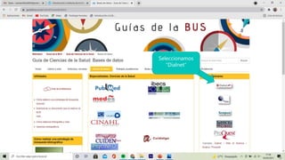 Seleccionamos
“Dialnet”
 