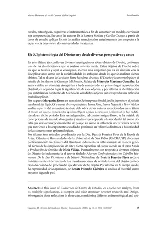 Cuaderno 82 | Centro de Estudios en Diseño y Comunicación (2020). pp 17-31 ISSN 1668-0227
18
Roxana Ynoub Epistemología y ...