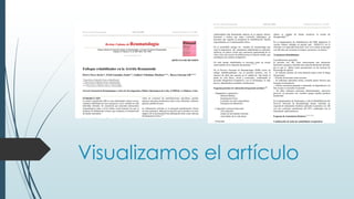 Visualizamos el artículo
 
