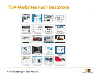 Dialogmarketing auf allen Kanälen.
TOP-Websites nach Bestscore
 