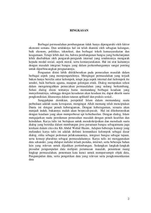 Dialog Etika Dalam Pemersatu Bangsa