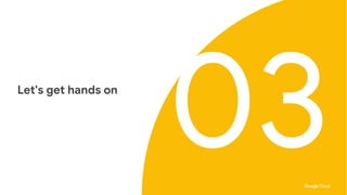 Proprietary + Confidential
Let's get hands on
03
 