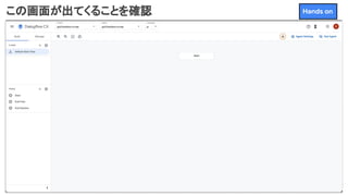 この画面が出てくることを確認 Hands on
 