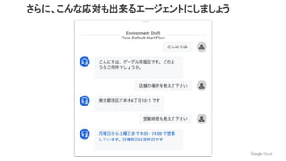 さらに、こんな応対も出来るエージェントにしましょう
 