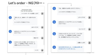 Let’s order - NGフロー -
 