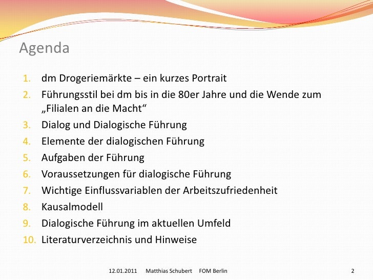 Dialogische Fuhrung Am Beispiel Der Dm Drogeriemarkte