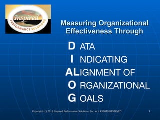 Measuring Organizational Effectiveness Through 
