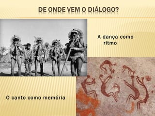 A dança como
ritmo
O canto como memória
 