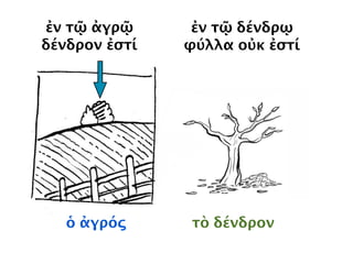 πόλις ἐν τῇ πόλει
ὄρος ἐν τῷ ὄρει
 