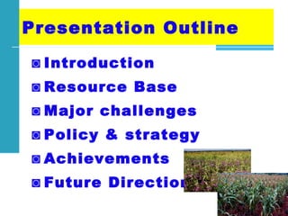 Achievements and challenges in Ethiopian agriculture