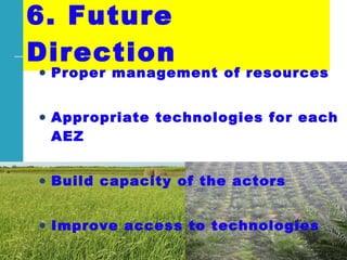 Achievements and challenges in Ethiopian agriculture