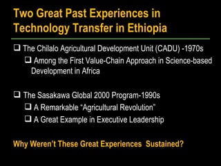 Enhancing science-based development in Africa: Where does Ethiopia stand?