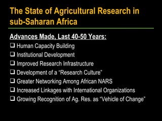 Enhancing science-based development in Africa: Where does Ethiopia stand?