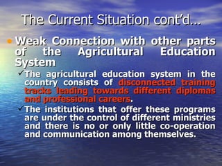 The role of agricultural institutions of higher learning in producing the next generation agricultural leaders in Ethiopia