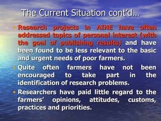 The role of agricultural institutions of higher learning in producing the next generation agricultural leaders in Ethiopia