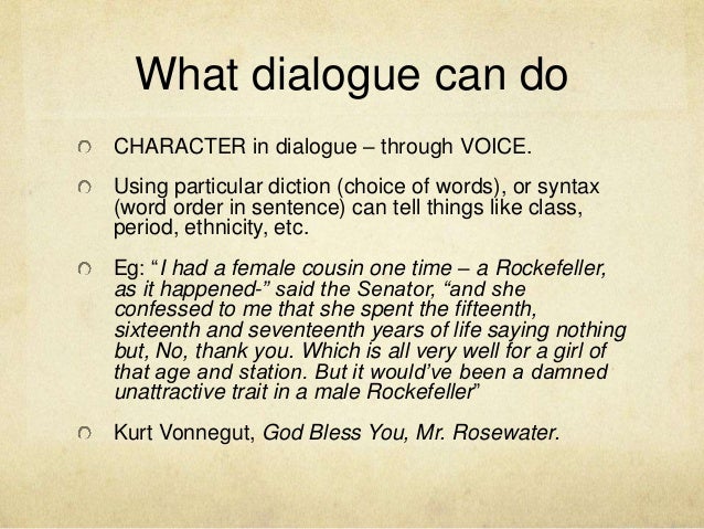 dialog essay example