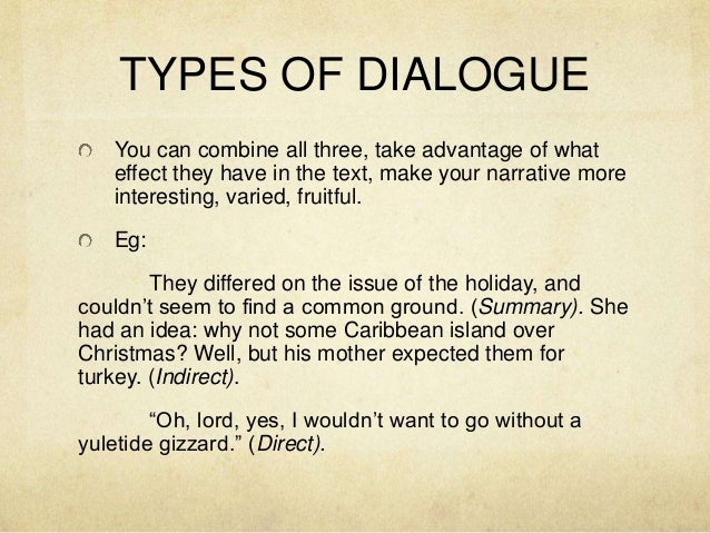 how to write dialogue in an essay powerpoint