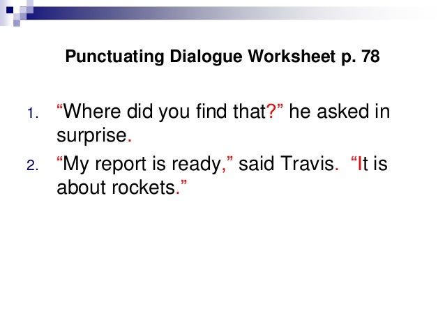 Dialoguepunctuation