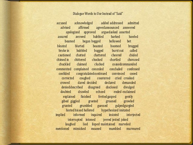 writing dialogue rules writing dialogue rules