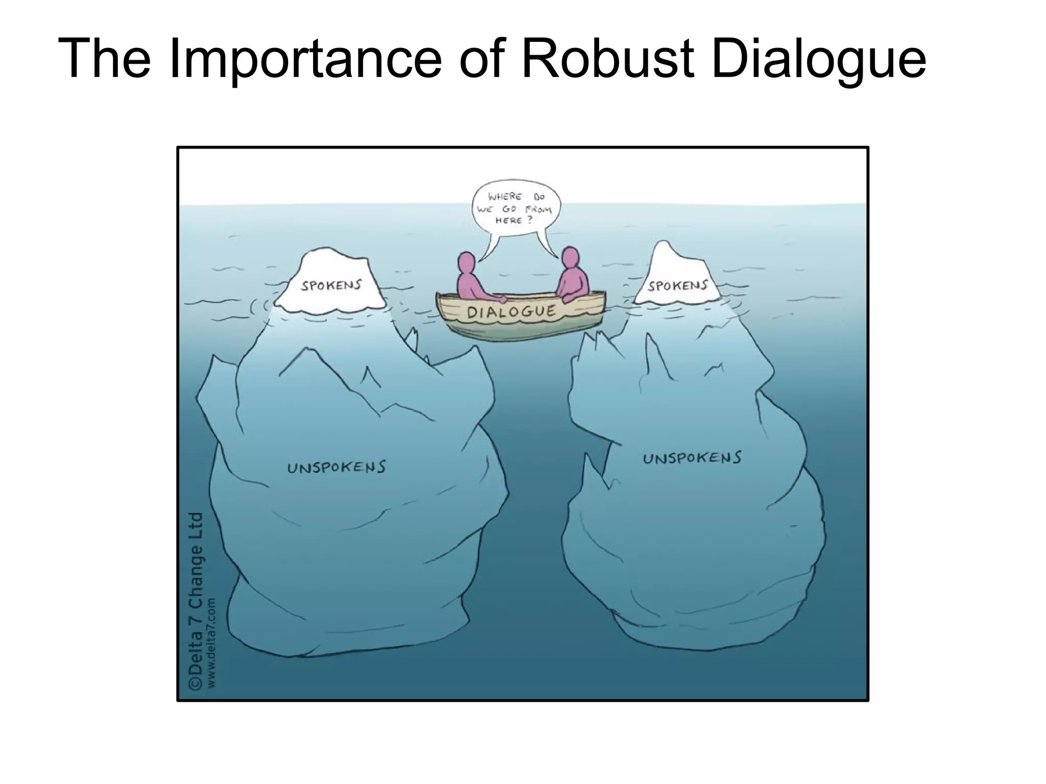 The Importance of Robust Dialogue
 