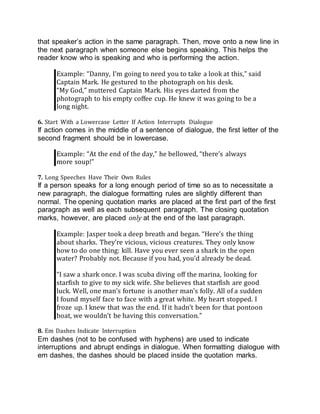 Writing A Conversation