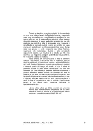 DIALOGUS, Ribeirão Preto, v.1, n.2, p.43-63, 2006. 43
POLÍTICAS PÚBLICAS DE HABITAÇÃO POPULAR:
OS PAPÉIS DA COMPANHIA HABI...