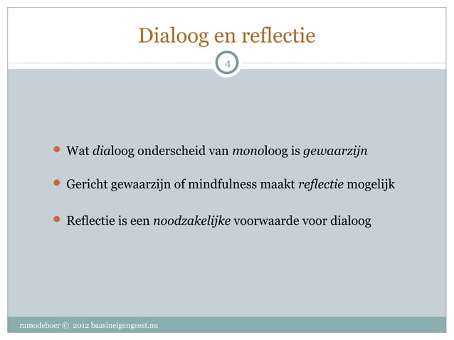 Dialoog, Van Inhoud naar Proces in het Verstaan van de Ander