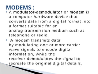 The DIAL UP MODEMS concept in Computer Network.pptx