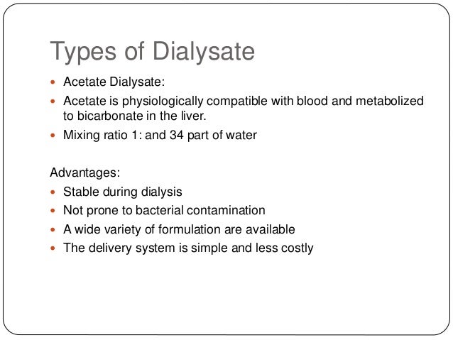 dialysate dialysate