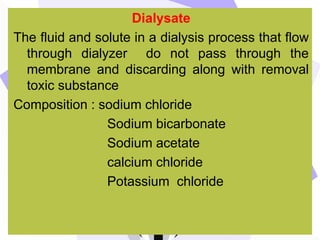 Dialysis and Renal transplantation | PPTX