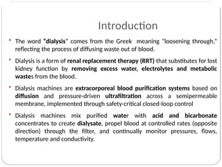 Diffusion Dialysis Process Machine Comprehensive Seminar on Dialysis Machine: Design, Function, and ...