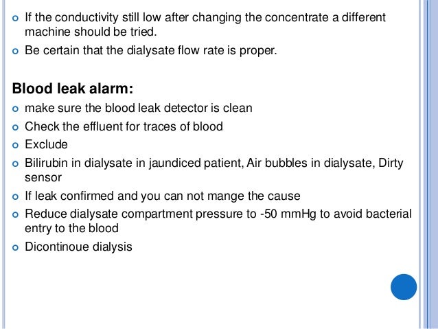 Dialysis Machines Key Features