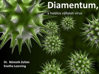 Diamentum,
                    a halálos vállalati vírus


         Diamentum, az alattomos
              vállalati vírus



Dr. Németh Zoltán
Enetha Learning
 