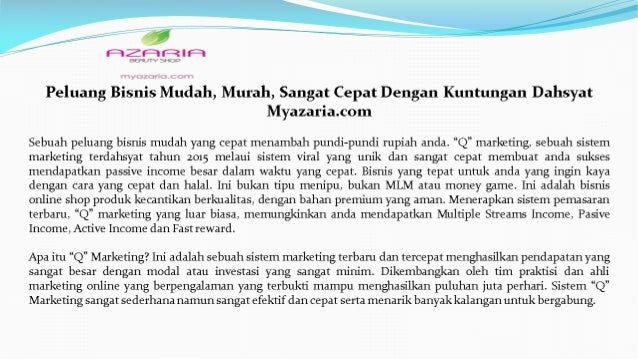 Bisnis Plan Azaria