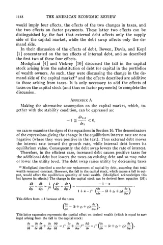 Diamond1965.pdf Impact of Public Debt on Econ Growth | PDF