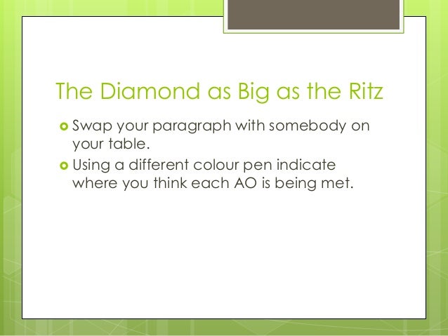 the diamonds as big as te The diamond as big as the ritz _ activities symbols of wealth in the diamond worksheet docx, 10 kb diamond as big as the ritz _ setting show all files about . the diamonds as big as te The diamond as big as the ritz _ activities symbols of wealth in the diamond worksheet docx, 10 kb diamond as big as the ritz _ setting show all files about .