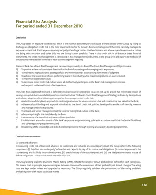 Creditrisk
The Group takes on exposure to credit risk, which is the risk that a counter party will cause a financial loss ...