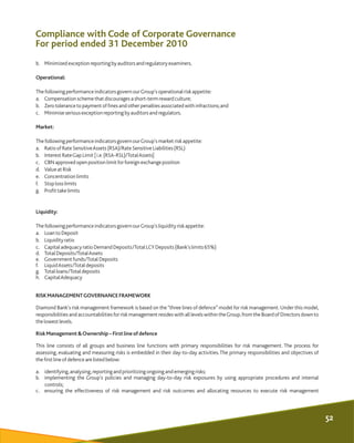 b. Minimizedexception reporting byauditorsand regulatory examiners.
Operational:
Thefollowing performance indicatorsgovern...