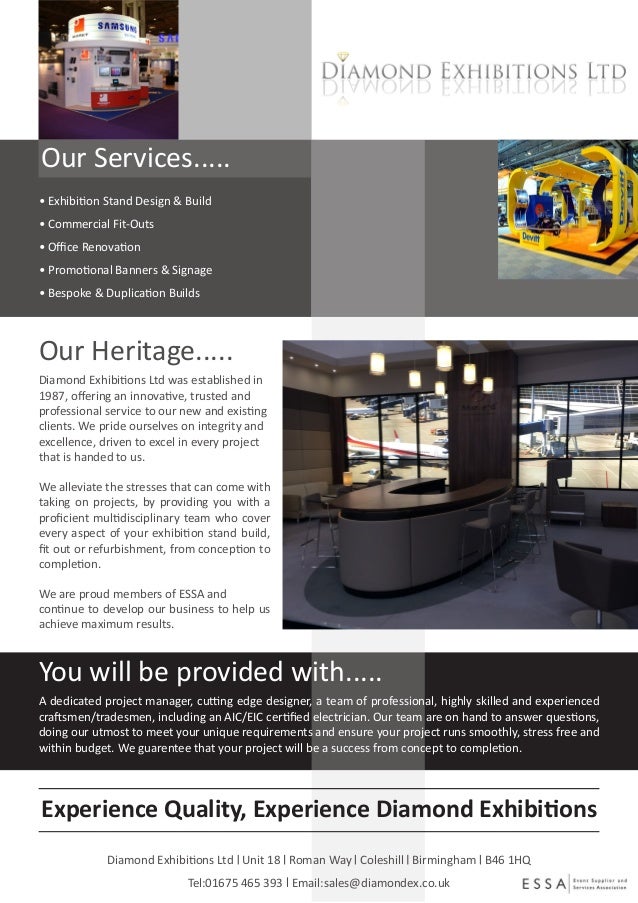 Diamond exhibitions ltd brochure