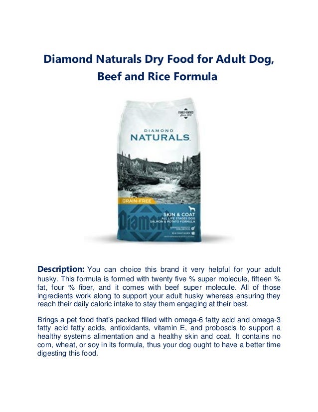 Diamond Naturals Dry Food for Adult Dog, Beef and Rice Formula