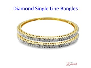 Diamond Single Line Bangles
 