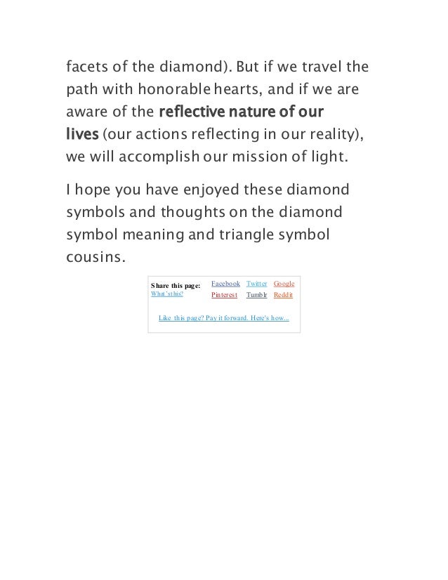 Diamond Symbol Meaning